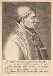Simenius, Franciscus,   - , , , [ in Bearbeitung ] cardinalis hispaniae, Portrait, KUPFERSTICH:, ohne Adresse, um 1600