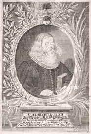 Olearius, Gottfried, 1604 - 1685, , , Superintendent in Halle, Schulinspektor des Saalkreises, Botaniker, Astronom, Musiker, Altertumssammler., Portrait, KUPFERSTICH:, Joh. Alex. Bner fec.