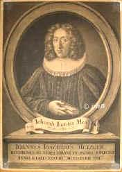 Mezger (Metzger), Johann Joachim, 1673 - 1753, Regensburg, Regenburg, Lutherischer Theologe, Pastor und Superintendent in Regensburg., Portrait, SCHABKUNST:, T. Laub pinx.   Elias Chr. Hei sc.