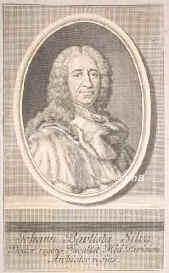 Silva, Johann Baptista, 1682 - 1742, , , Leibarzt Ludwig XV., Portrait, KUPFERSTICH:, J. M. B[ernigeroth] sc.
