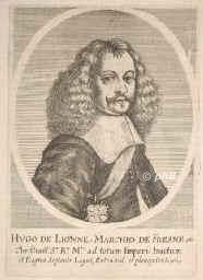 Lionne, Hugues de, marquis de Berny, 1611 - 1671, , , 1641 franzs. Gesandter in Mnster, 1657 in Frankfurt, 1658 in Madrid., Portrait, KUPFERSTICH:, [Merian exc.]