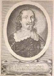 Wolckenstein und Rodeneck, Georg Ulrich Graf von,  - , , , Gesandter des Hauses sterreich in Frankfurt und 1648 zum Westfl. Frieden., Portrait, KUPFERSTICH:, [Merian exc.]