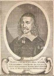 Weyms, Pierre de,  - 1657, , , Jurist. Rat von Mecheln, Geheimer Ratsprsident von Luxemburg, 1648 zum Westflischen Frieden in Mnster., Portrait, KUPFERSTICH:, [Merian exc.]