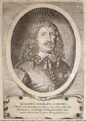 Krosigk, Adolf Wilhelm von, um 1610 - 1657, , , Hessenkasselscher Geh.Ratsprsident und Friedensgesandter in Mnster und Osnabrck., Portrait, KUPFERSTICH:, [Merian exc.]