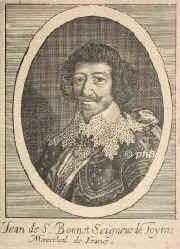 Toiras, Jean de Saint-Bonnet, Seigneur de, 1585 - 1636, , vor Fontanette, Marschal von Frankreich., Portrait, KUPFERSTICH:, [Merian exc.]