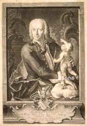 Verhelst, Aegidius, 1695 - 1749, Antwerpen, Augsburg, Bildhauer, arbeitete fr die Kirchen und Kurfrsten von Bayern., Portrait, SCHABKUNST:, Gottfr. Eichler pinx.   Joh. Jac. Haid sc.
