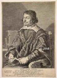 Vondel, Joost van den, 1587 - 1679, Kln, , Hollndischer Dichter,, Portrait, KUPFERSTICH:, J. Sandrart del.   Theod. Matham sc.