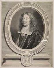 Olier, Nicolas-douard, seigneur de Fontenelle, 1.Hlfte 17.Jh. - , , , Franzsischer Jurist. Knigl. Rat und Grand Auditeur von Frankreich., Portrait, KUPFERSTICH:, C. Le Fleure pinx.  N. Poilly sc.