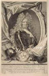 Ende, Hans Adam von, 1633 - 1706, , , Oberst und Amtshauptmann zu Rosenberg, Herr auf Alt–Jessnitz u. Trinum., Portrait, KUPFERSTICH:, Bernigeroth sc.