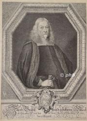 Grässl, Jacob, 1601 - 1671, Villach, Nürnberg, Prediger, mußte als Emigrant aus Kärnten auswandern ..., Portrait, KUPFERSTICH:, El. Gedeler pinx. – Jacob Sandrart sc.