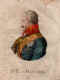 Blücher (von Wahlstatt), Gebhard Leberecht (1814 Fürst), 1742 - 1819, Portrait, UMRISSRADIERUNG mit altem Kolorit:, ohne Künstleradresse, um 1815