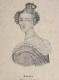 SACHSEN: Amalie (Maria Amalie Friederike Augusta), Herzogin von Sachsen, 1794 - 1870, Portrait, LITHOGRAPHIE:, ohne Adresse