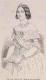 BRASILIEN: Teresa Maria Cristina, Kaiserin von Brasilien, geb. Prinzessin von Bourbon-Beide Sizilien, 1822 - 1889, Portrait, HOLZSTICH:, Monogramm: JL  [um 1845]